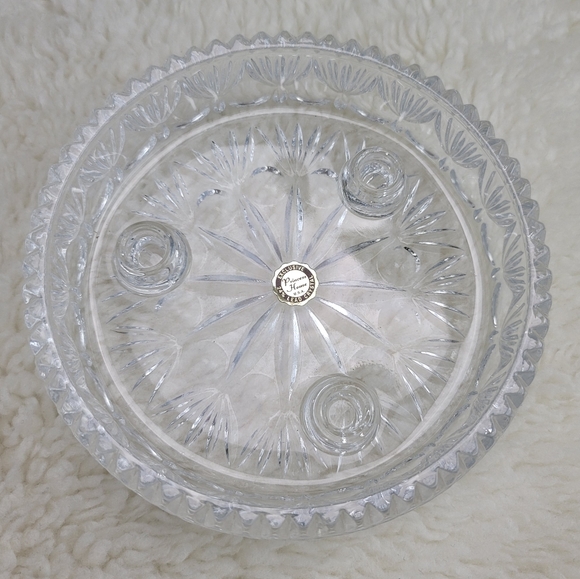 Vtg Crystal Taper Candle Holder By Princess House - Picture 5 of 14